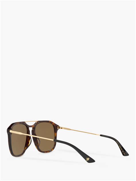 gg0321s gucci|GUCCI Aviator Sunglasses GG0321S Tortoise .